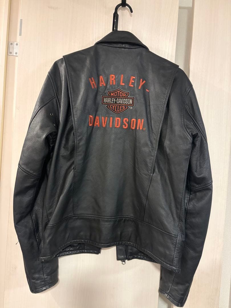 ハーレーダビッドソン バックロゴジップアップ シングルライダースジャケット ハーレーダビッドソン バックロゴジップアップ シングルライダース