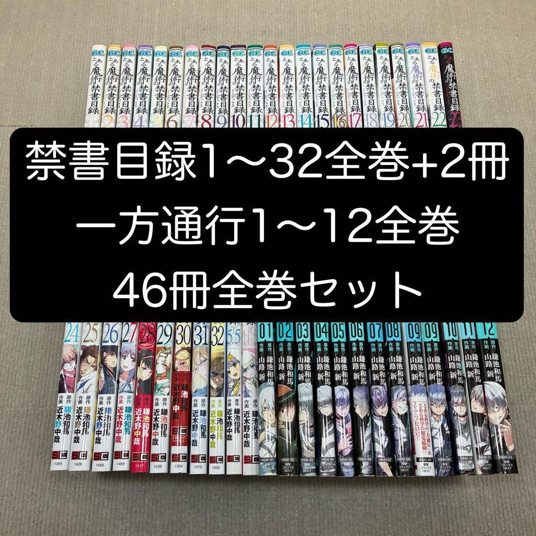 とある魔術の禁書目録 全34冊 とある科学の一方通行 全12巻 46冊全巻