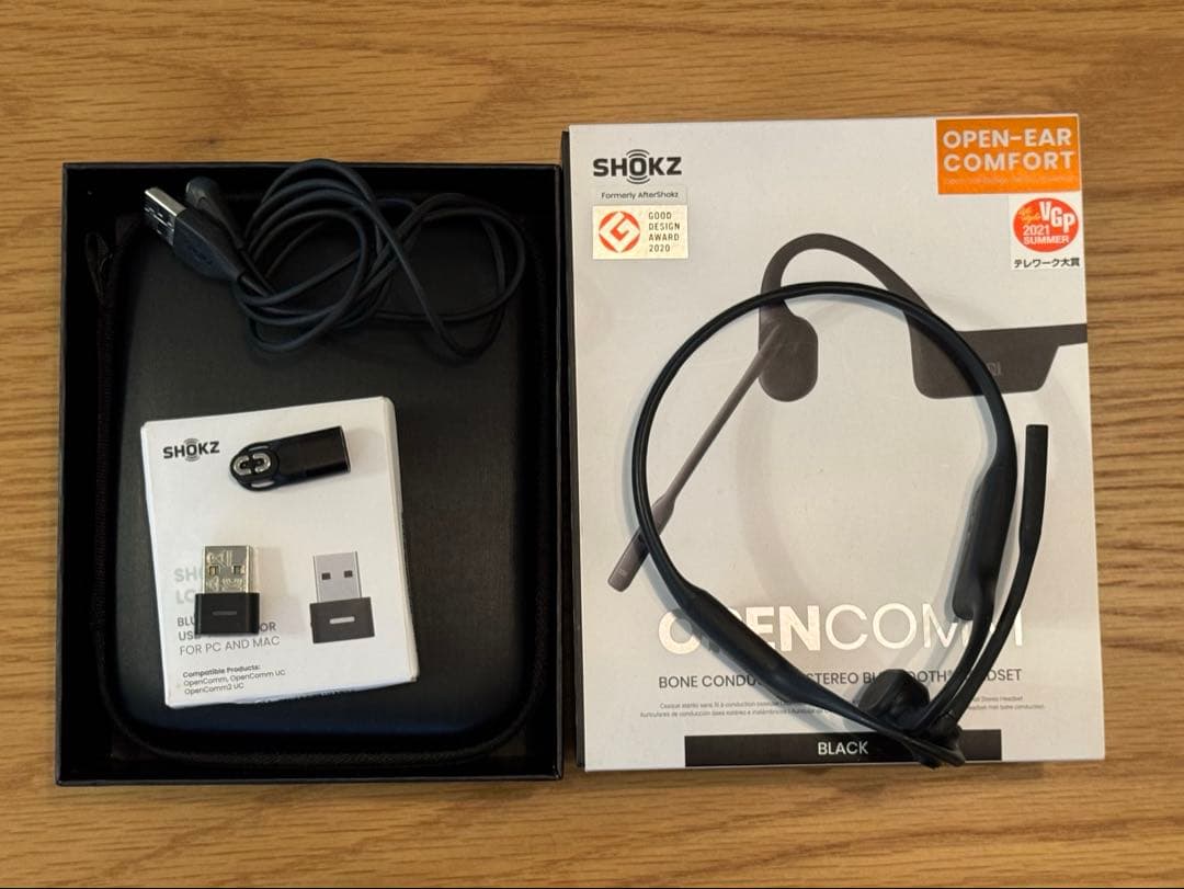 SHOKZ OPENCOMM 骨伝導ヘッドセット OpenComm2 UC ビジネスモデル 骨伝導ヘッドセット - Shokz(ショックス