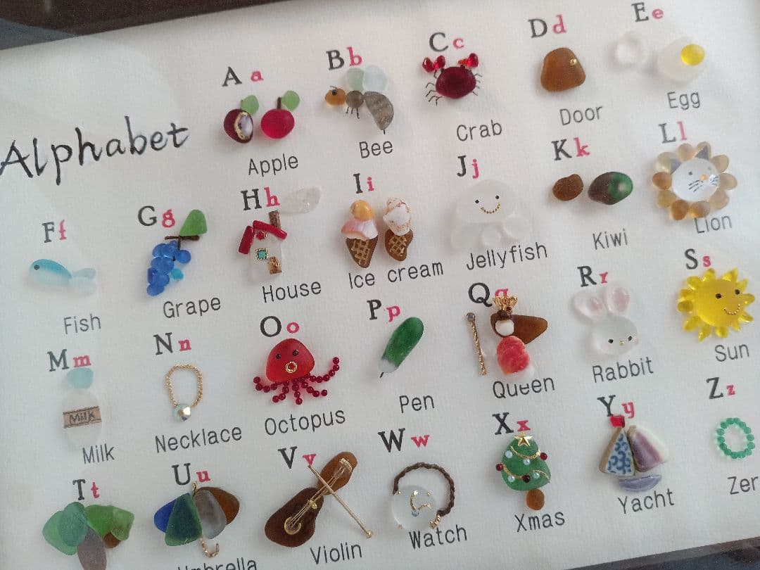 シーグラスアート ぷうこ様 ご確認用 4点