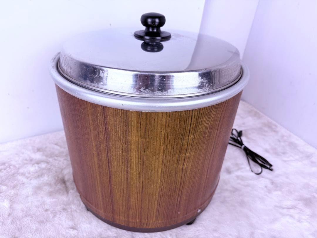 熱研電気びつ エバーホット すしシャリ用ＮＶ-25【2.5升】 ※ 保温専用 熱研 電気びつすし用NV-25型木目 おひつ 電気びつ : キッチングッズ