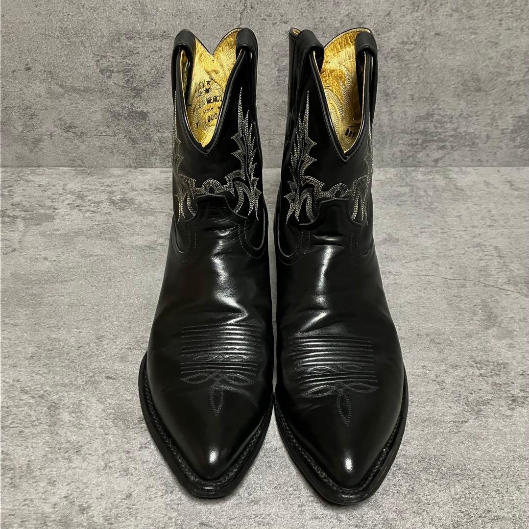 極美品 トニーラマ ウエスタンブーツ ショート丈 ブラック メキシコ製