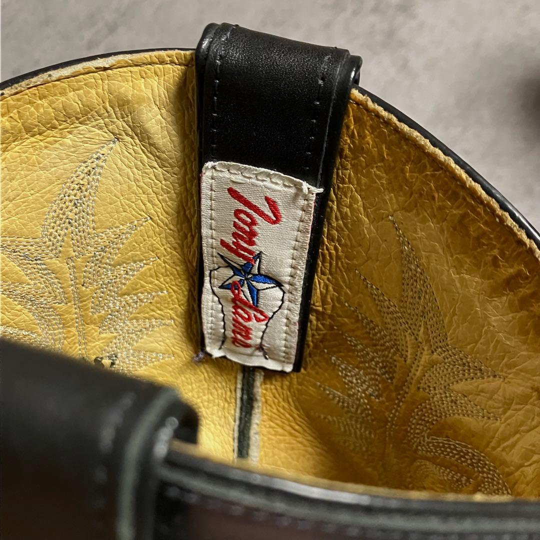 極美品 トニーラマ ウエスタンブーツ ショート丈 ブラック メキシコ製