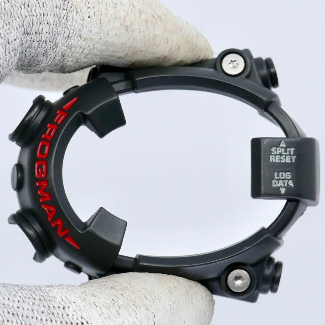 美品フロッグマンDW-8200-1Aダークグレー純正ベルト ベゼル ベルト