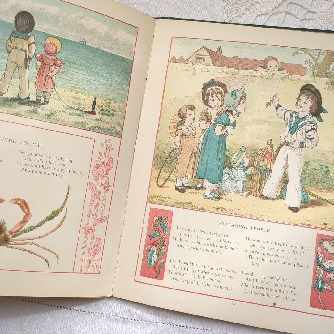 超稀少1881アンティーク絵本 洋書古書 児童書 ヴィクトリアン 初版本