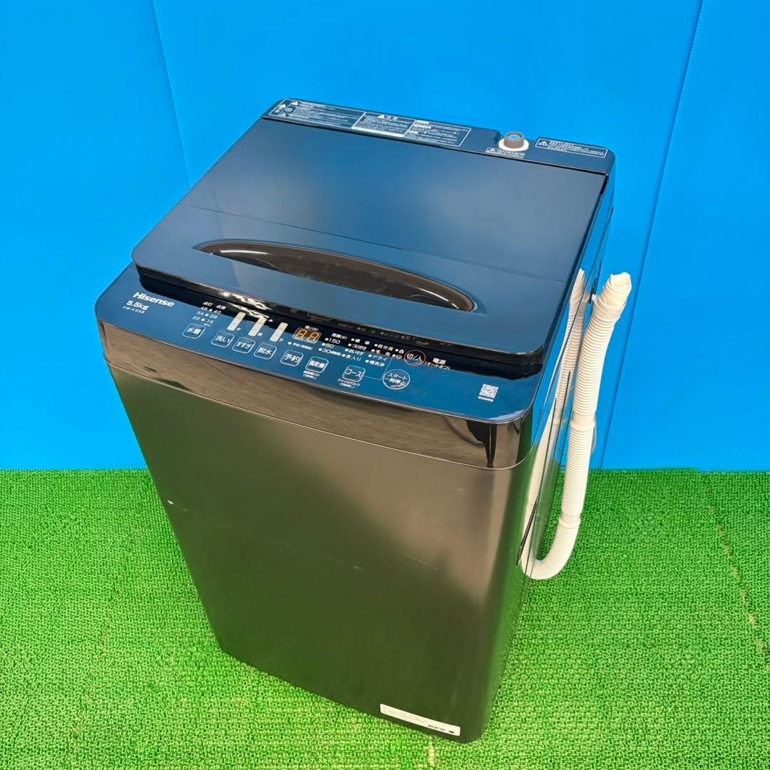 646 人気！　ブラック　25年製　洗濯機　5.5kg 保証込み　まとめ購入割有