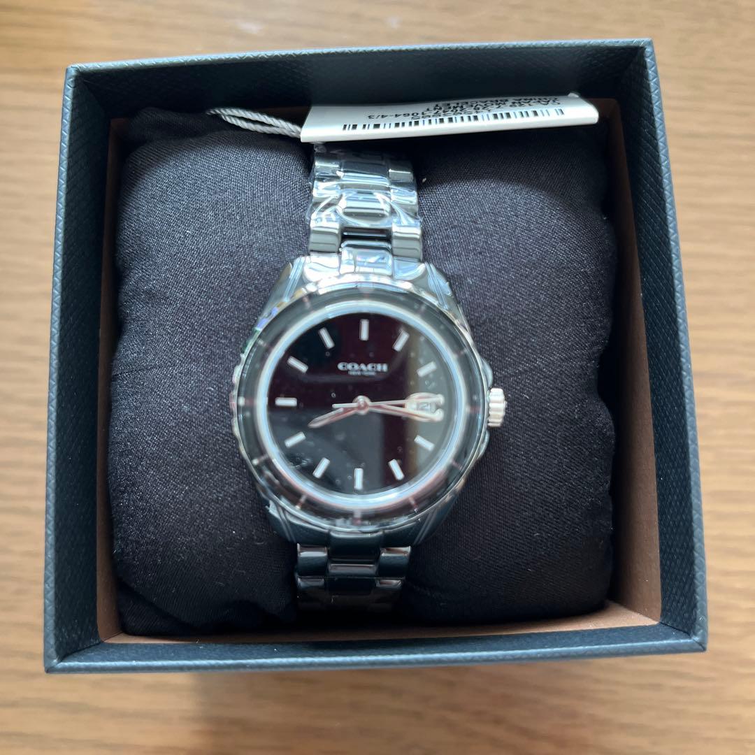 COACH アナログ時計 黒 COACH(コーチ)」新作腕時計とアップルウォッチストラップ発売 春色