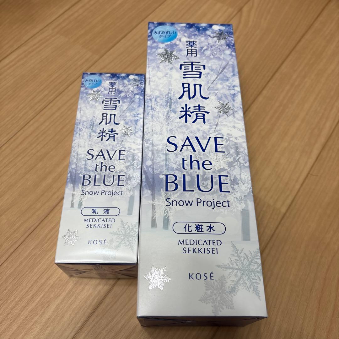KOSÉ SAVE the BLUE 化粧500ml✖️1本&乳液140ml 1本の通販はau PAY