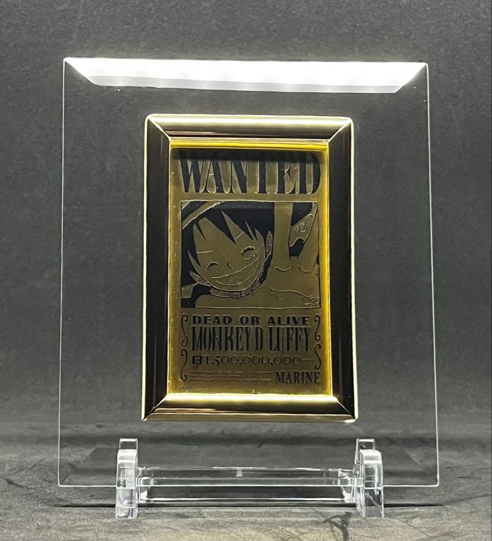 ONE PIECE ルフィゴールド手配書 純金999.9 24K 22K PSA - メルカリ