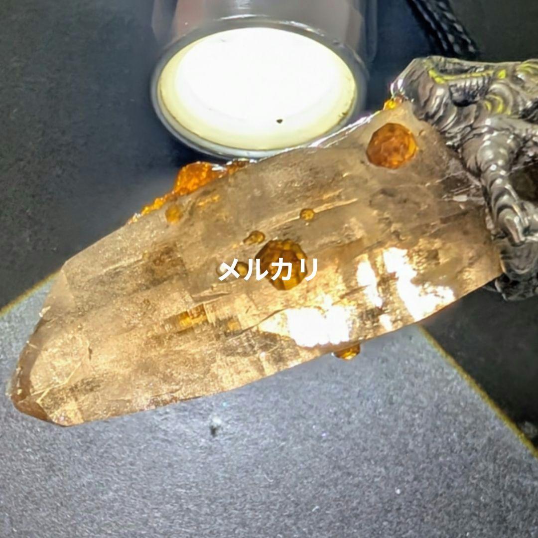 レア石使用！ スモーキークォーツ ウィズガーネット＆オレンジルチル