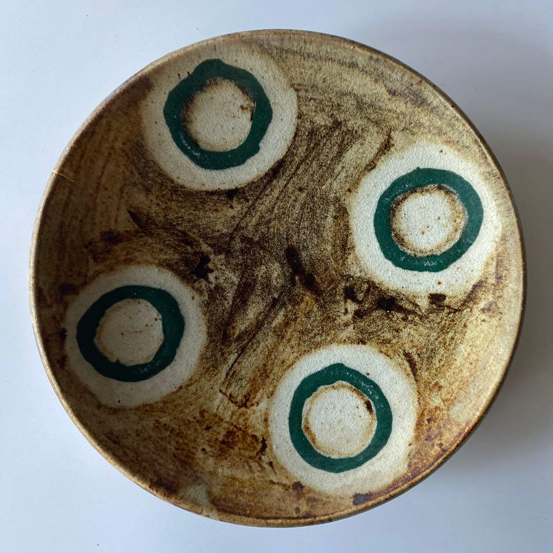 希少 武内晴二郎 鉄砂丸紋抜絵大皿 民藝 - メルカリ
