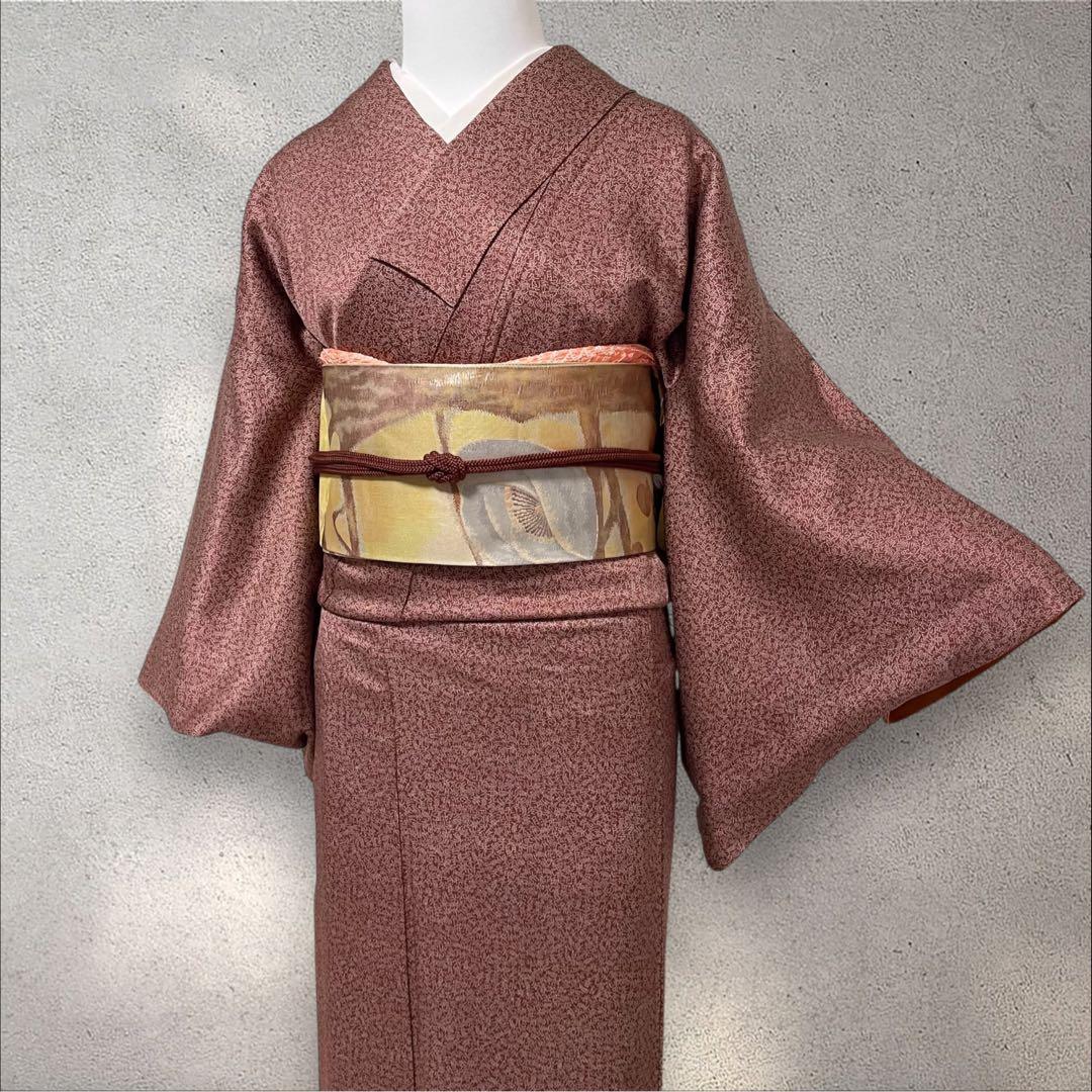 k251 正絹 江戸小紋 雪月花 4点 フルセット 身丈152.5裄丈64 - メルカリ