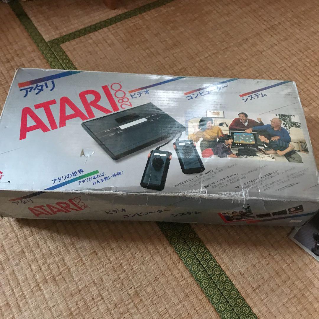 (実家整理中・準備中)ATARI2800本体＋ソフト9本　本体箱以外は美品
