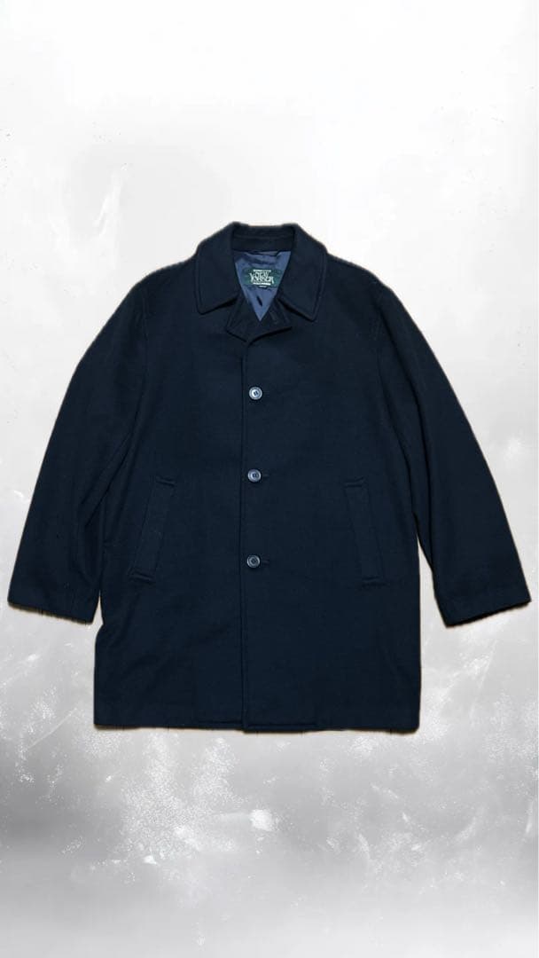 NEWYORKER カシミヤ混 ウールコート ブラック M 美品 カシミヤ混メルトンウールコート | TRANSWORK (Women)/トランスワーク