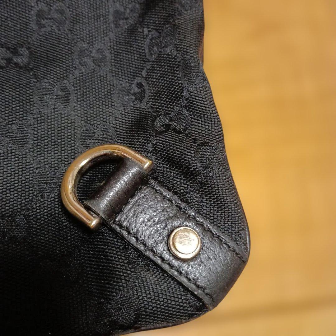 GUCCI ショルダーバッグ GGキャンバス ブラック アビー 総柄 正規品