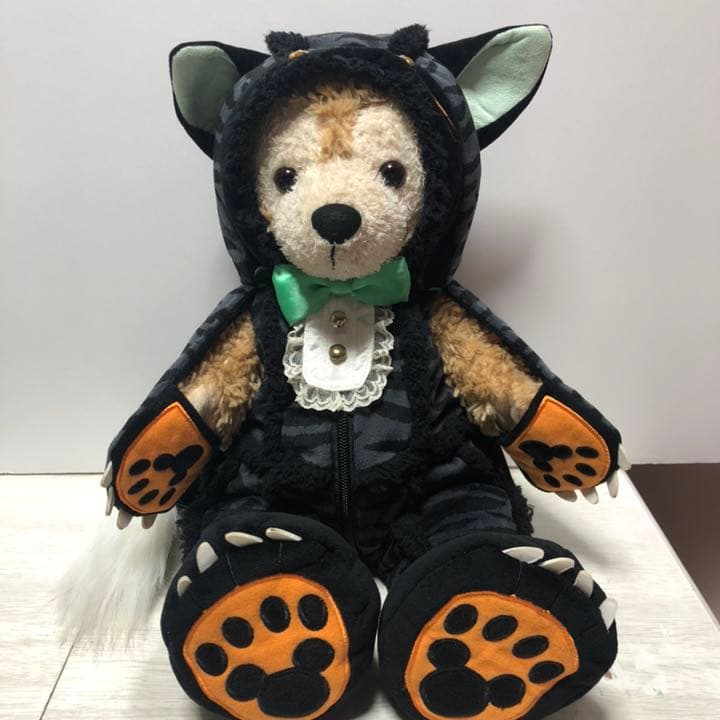 ダッフィー   ハロウィン 黒猫 コスチューム 付き ダッフィー&シェリーメイ 服 着せ替え コスチューム 黒猫ちゃん