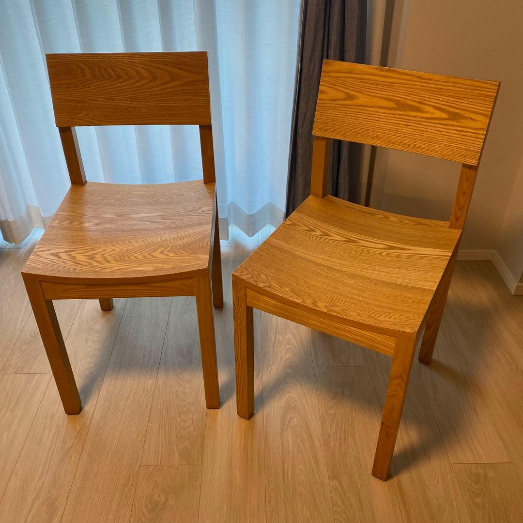 ☆ふみ様専用☆【unico】HUTTE ダイニングチェア x 2脚 - メルカリ