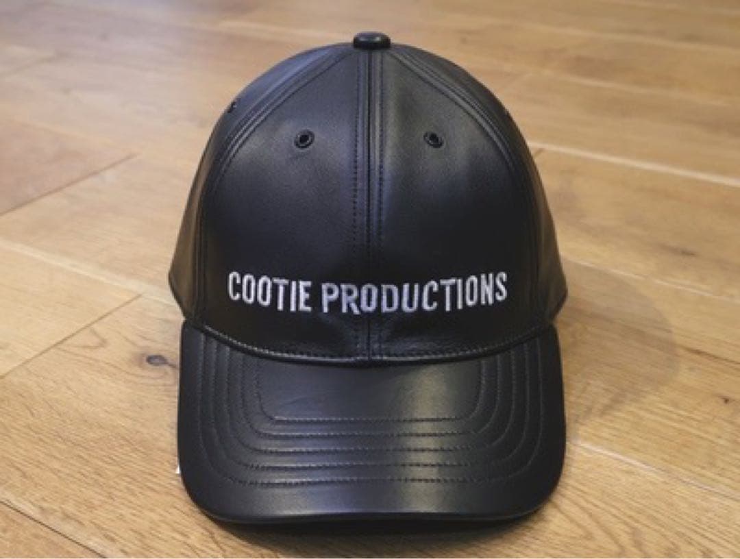 COOTIE　「Leather 6 Panel Cap」　ブラック COOTIE / Leather 6 Panel Cap