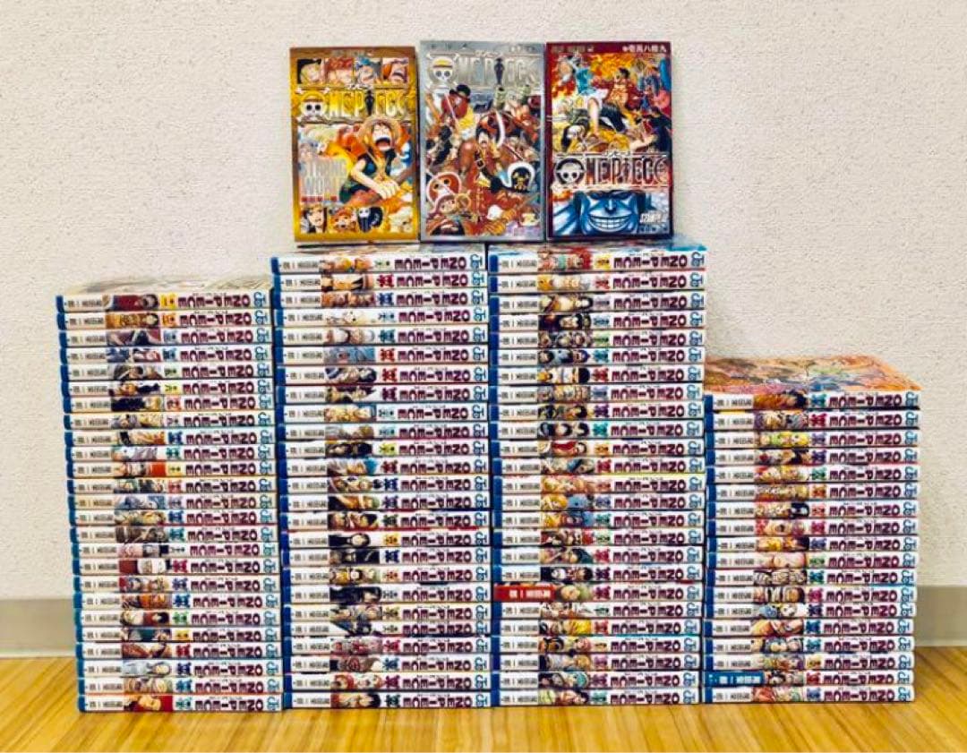ワンピース 1〜104巻＋3巻 計107冊＋WANTED - メルカリ
