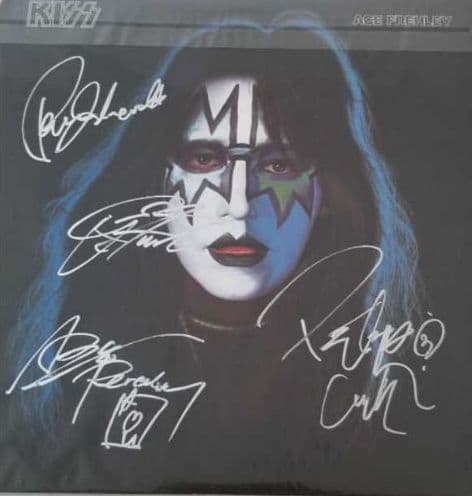 KISS.、直筆サイン入り、アルバム、レコード、オリジナルメンバー4人