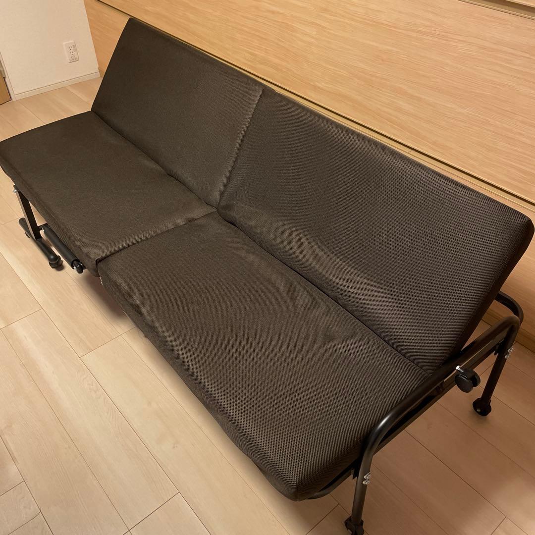 ニトリ 折りたたみベッドソファ HY06 BR - メルカリ