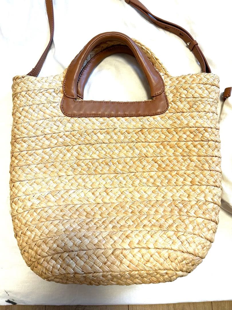 mizuki様【ヘレンカミンスキー】かごバッグ2way A4 ラフィア レザー
