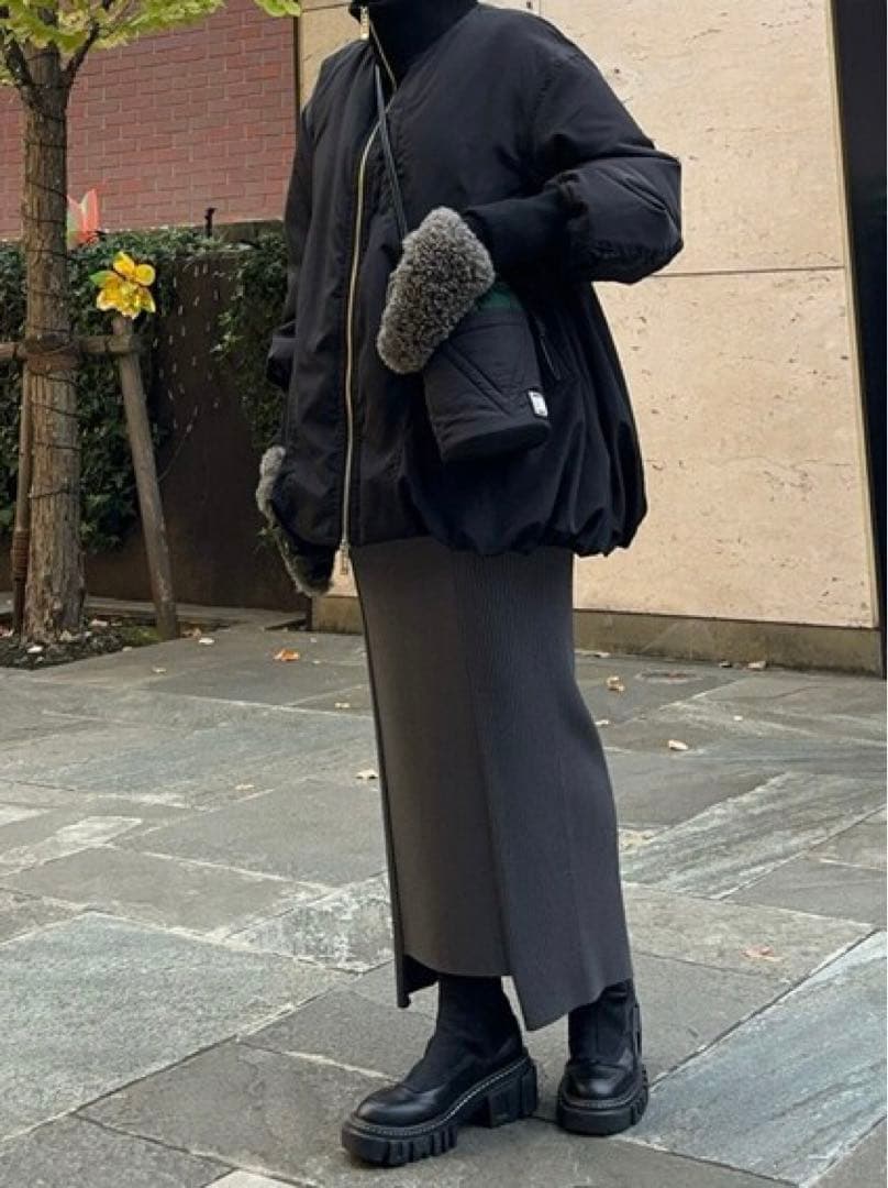 UN3D. FABRIC MIX MITTENS , NECK WARMAR - メルカリ