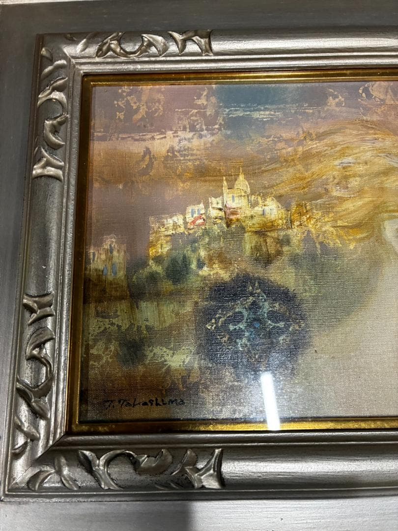 ★高島常雄 シャトー 油彩画 女性の肖像 ♪♪