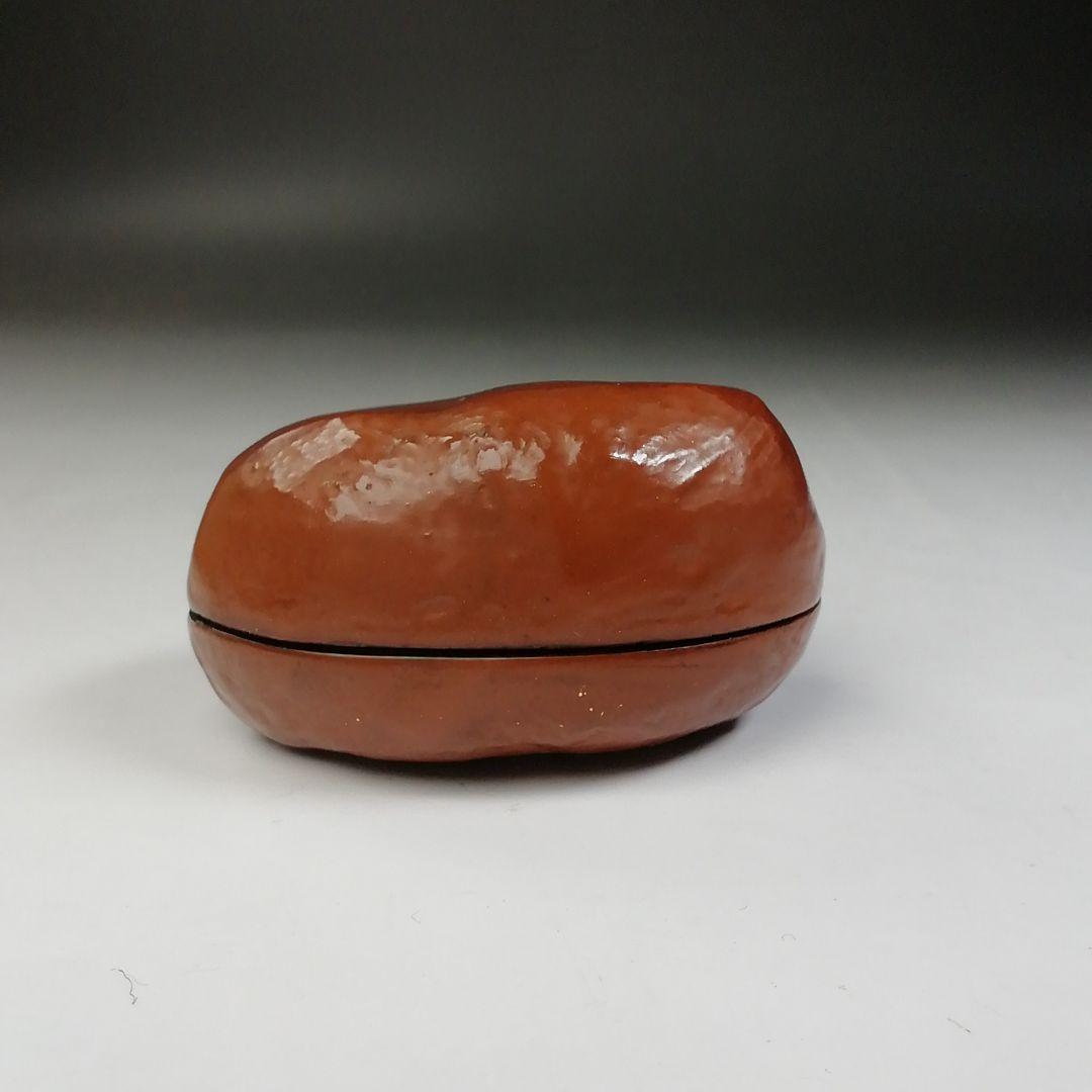 T748 香合 『乾漆 栗香合』『粒俵 作』 共箱 茶道具 - メルカリ