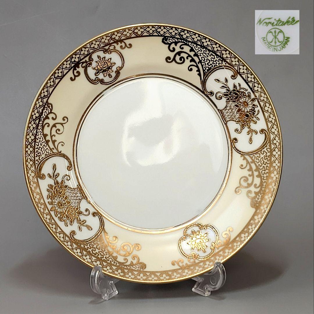 オールドノリタケ有名人気パターン・金盛上花籠装飾図紋 マルキ印