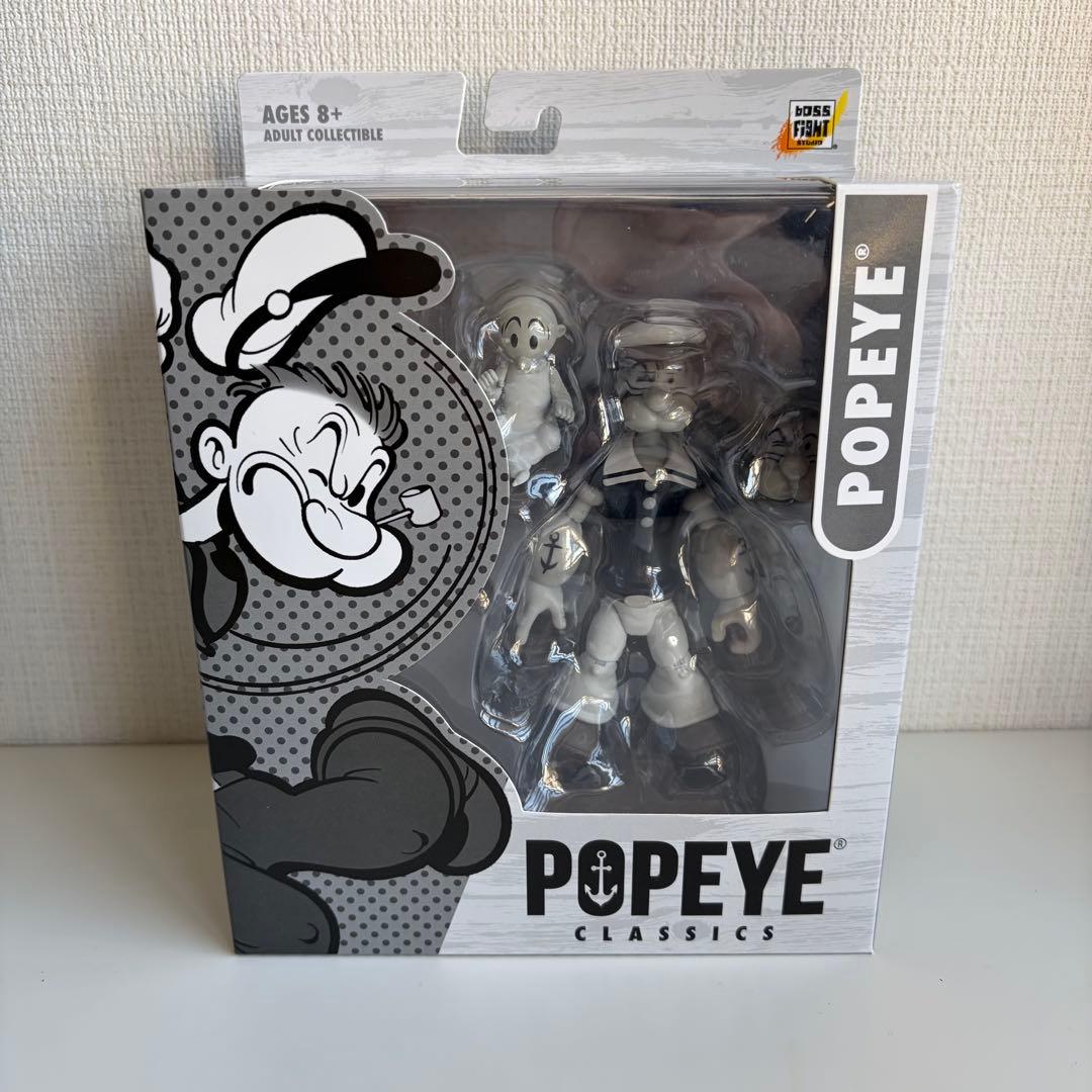 Popeye Classics BBTS Exclusive フィギュア Boss Fight Studio Popeye Classics Action Figure (Black & White)