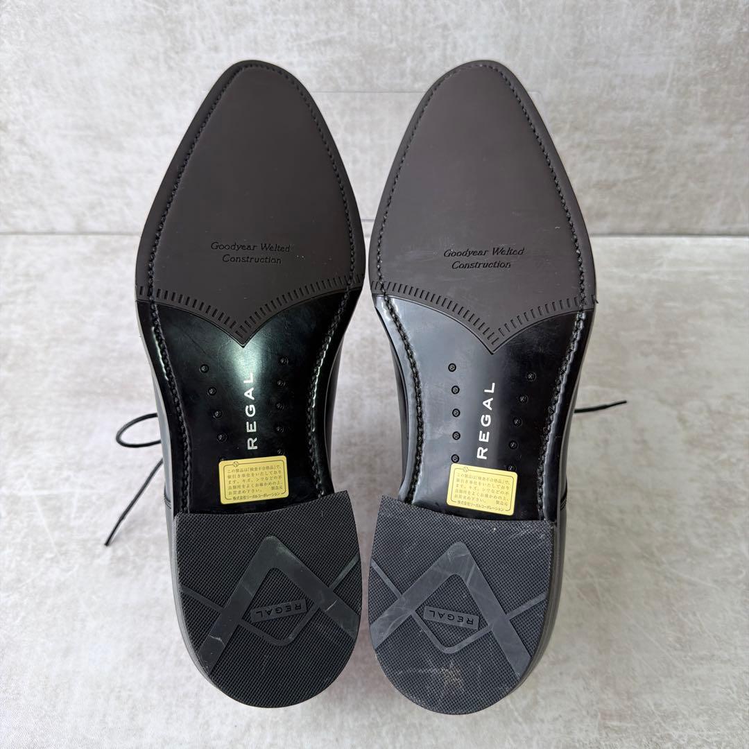 ⭐️未使用級⭐️ REGAL 316R Uチップ レザーシューズ 黒 25.5cm