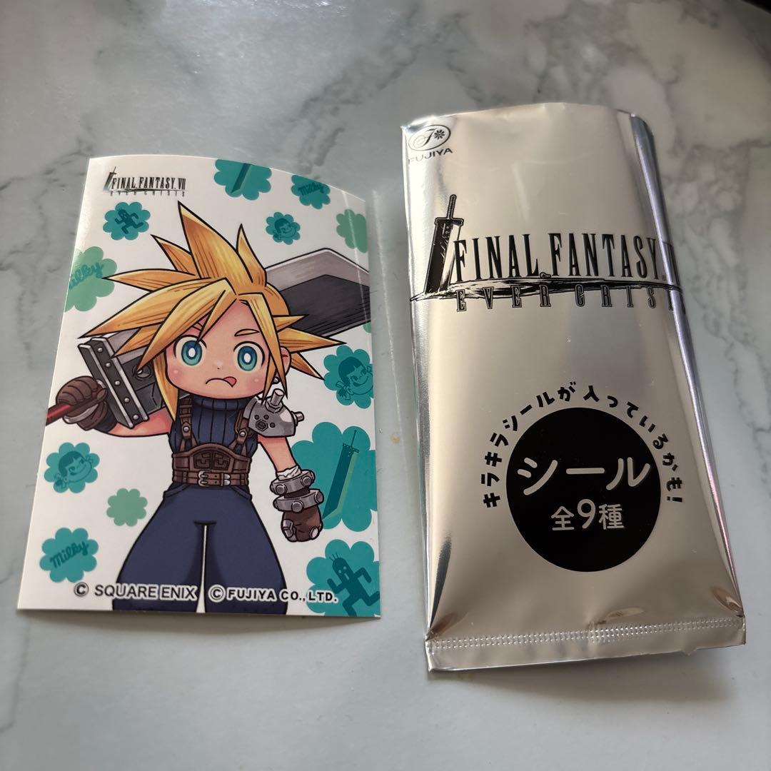 FF7 不二家 ミルキー 特典 シール ステッカー クラウド - メルカリ