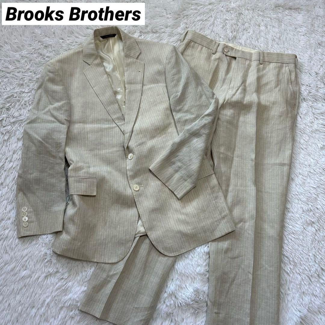 美品✨ブルックスブラザーズ リネン100% regent セットアップ スーツ サマー・スーツ：夏もクールにタイドアップ｜メンズファッション