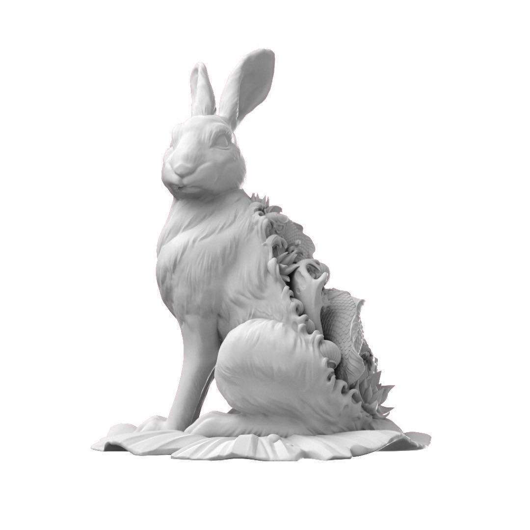 ウォーター・ラビット　水のような兎　スタチュー　フィギュア　アートトイ　限定