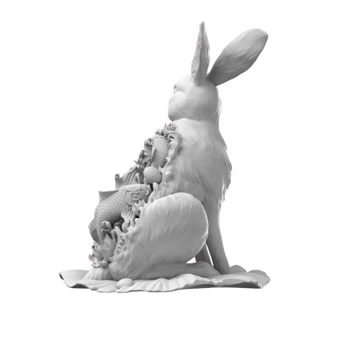 ウォーター・ラビット　水のような兎　スタチュー　フィギュア　アートトイ　限定