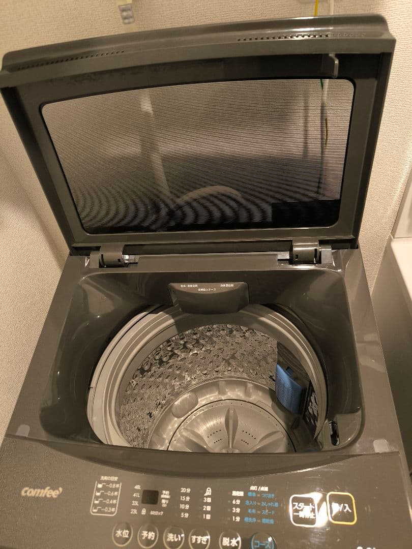 comfee 縦型洗濯機 6.0kg ブラック　2025年製