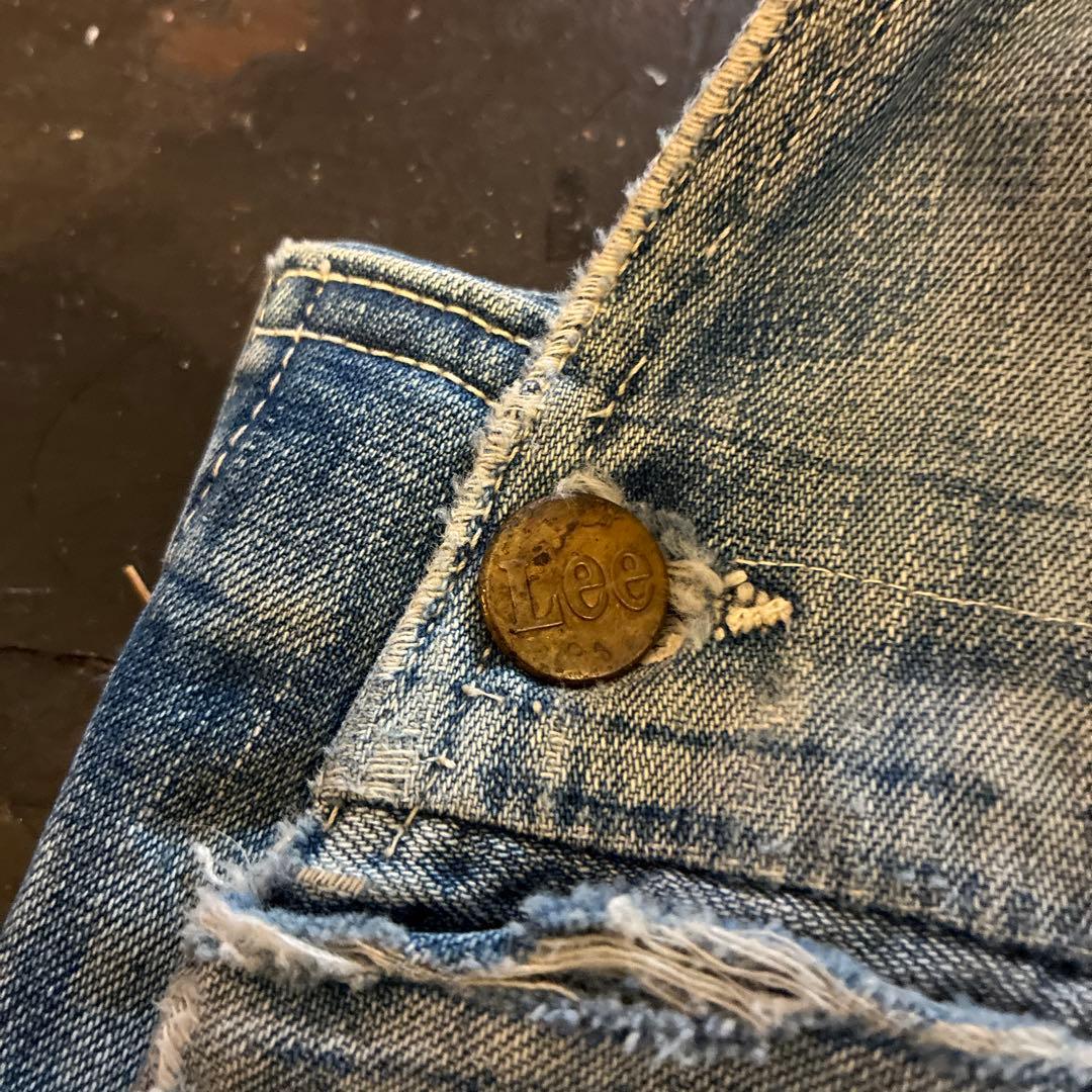 圧倒的雰囲気！]70s Lee ビンテージ オーバーオール ボロの美学。炭鉱系