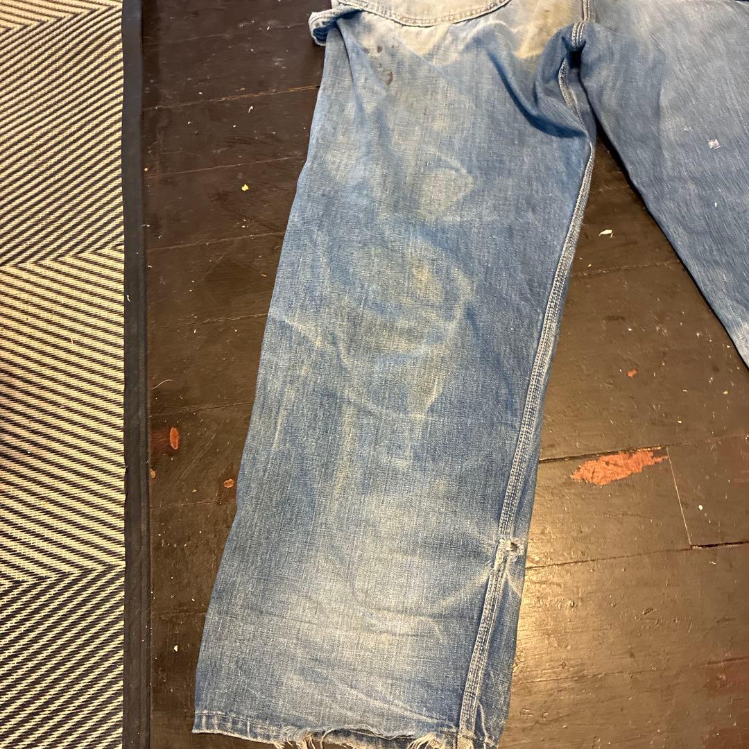 圧倒的雰囲気！]70s Lee ビンテージ オーバーオール ボロの美学。炭鉱