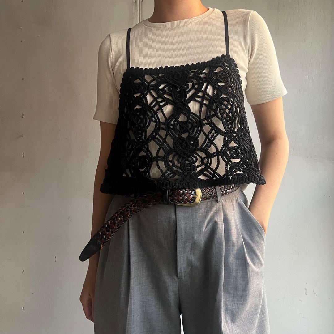 トップス Aewen Matoph rope top Crop Multiway Tie Top
