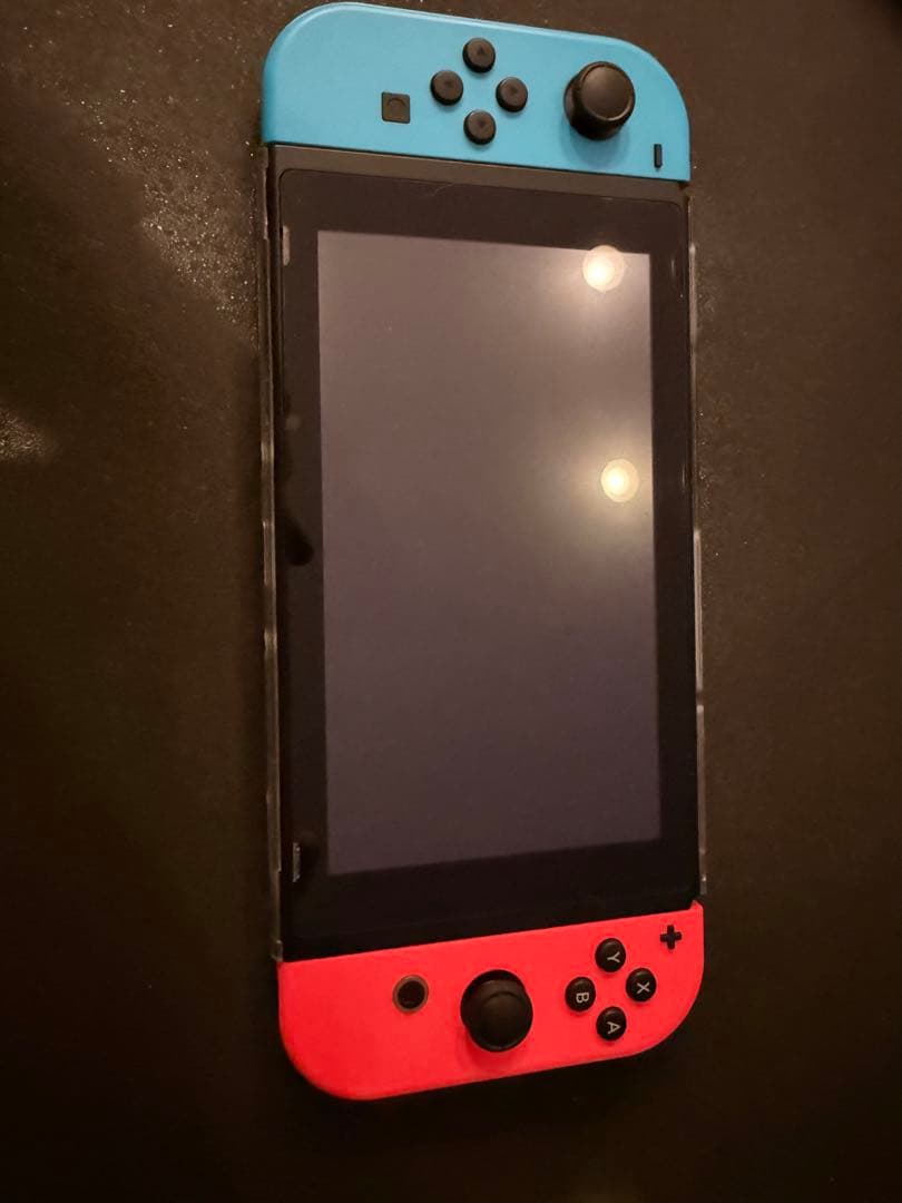 Nintendo Switch 初期型(2018年製) 箱無し　プロテクター付 Switch》初期型 未対策機 2018年製 付属品完品 ニンテンドースイッチ