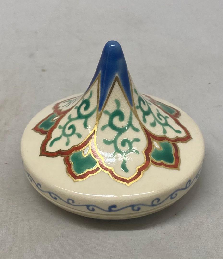 B568b「花笠 香合」南口閑粋作 共布共箱 杣山焼 香道具 茶道具 滋賀