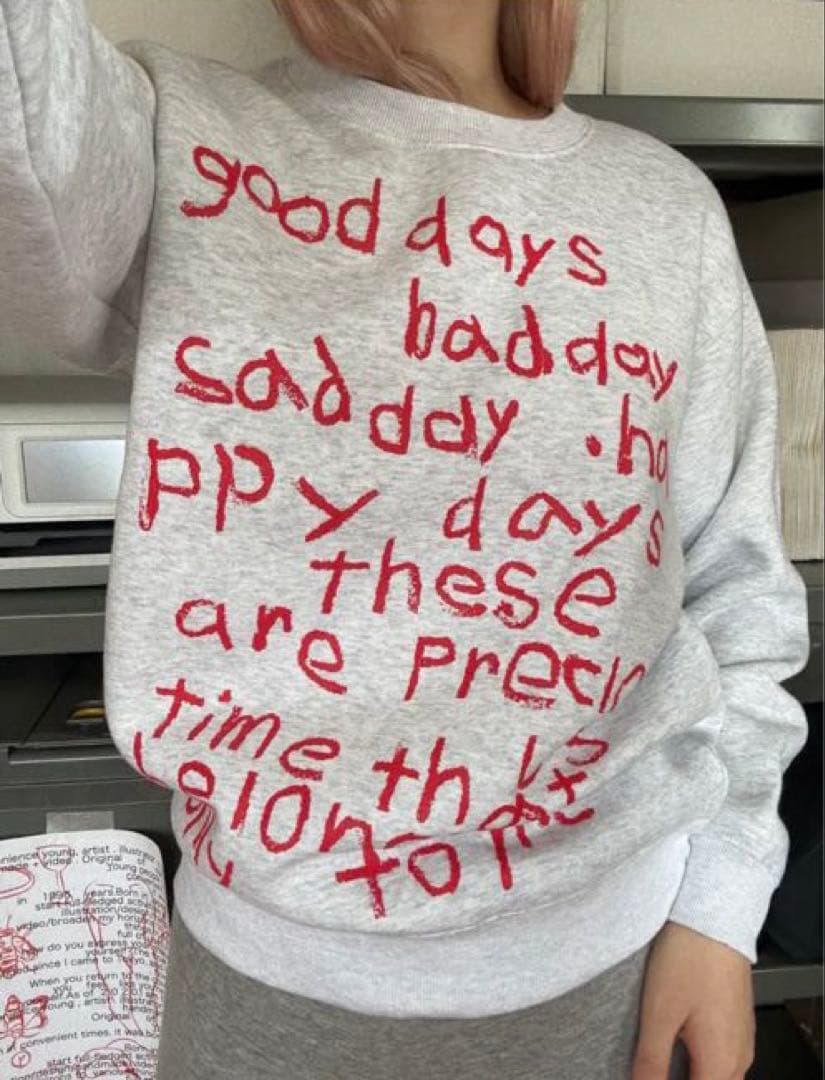 トップス ECHOES OF MY DAYS SWEAT : ASH トップス ECHOES OF MY DAYS SWEAT : ASH ECHOES OF MY DAYS SWEAT