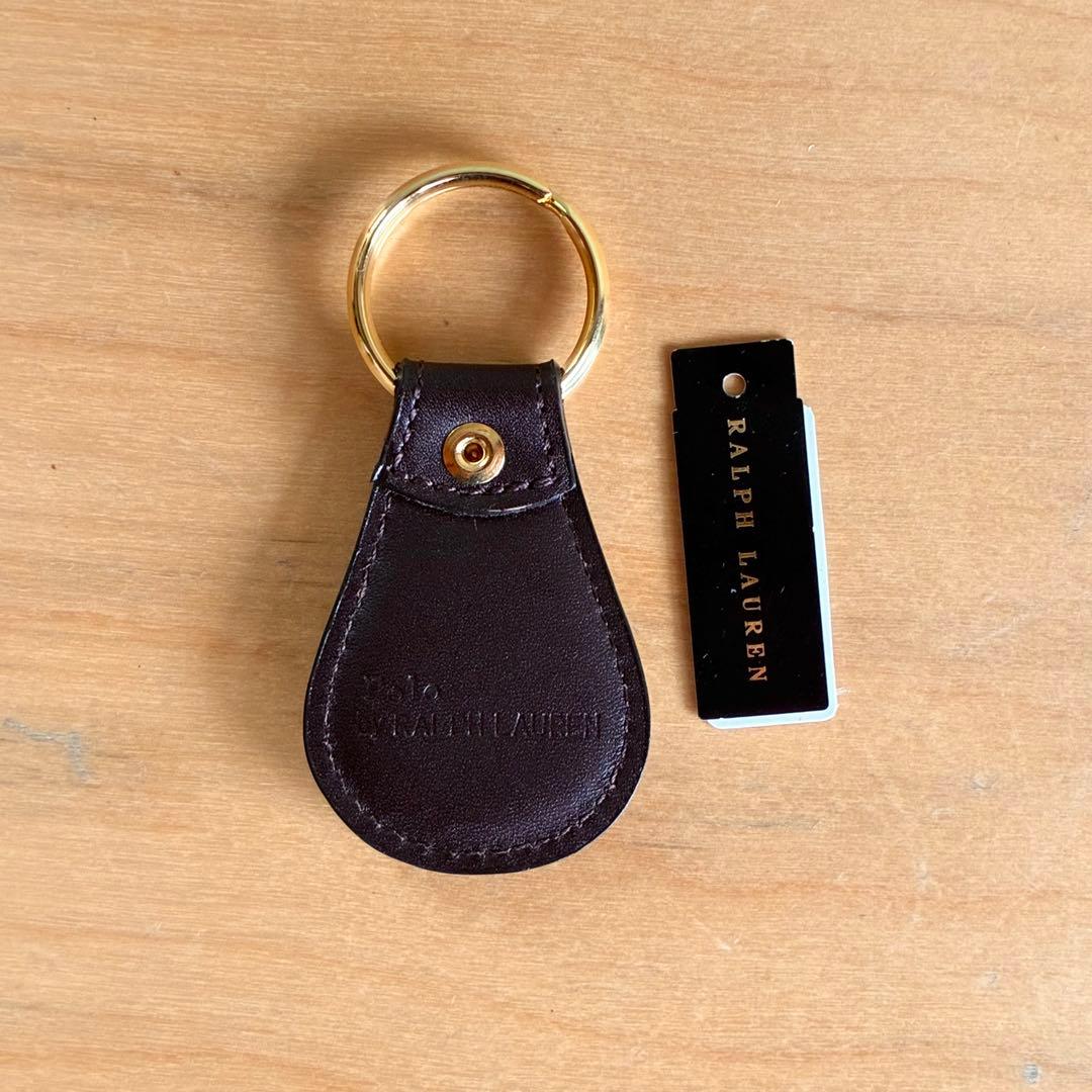 Ralph Lauren レザーキーホルダー キーリング - メルカリ
