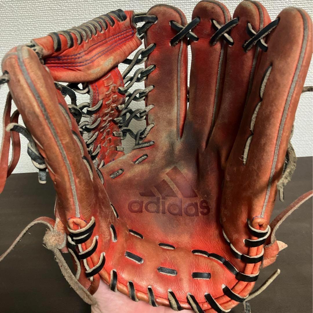 adidas 硬式用グローブ 西川遥輝モデル 赤 - メルカリ