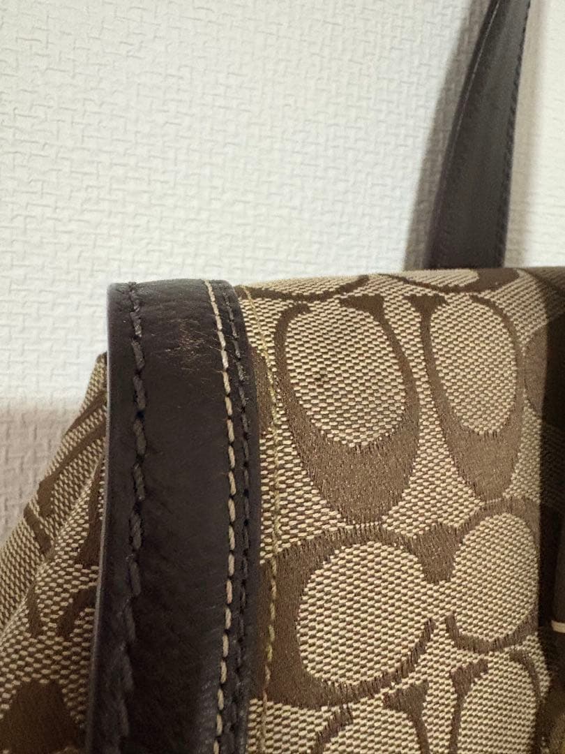 COACH コーチ レディース ハンドバッグ シグネチャー柄 シルクスカーフ