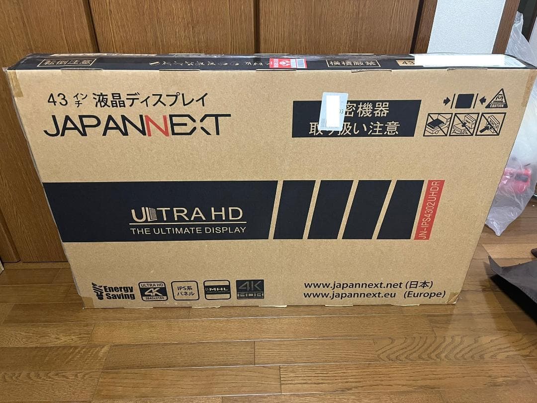 【新品未使用・未開封】43インチ LEDモニター JN-IPS4302UHDR PCモニター JN-IPS4302UHDR [43型 /4K(3840×2160） /ワイド /60Hz