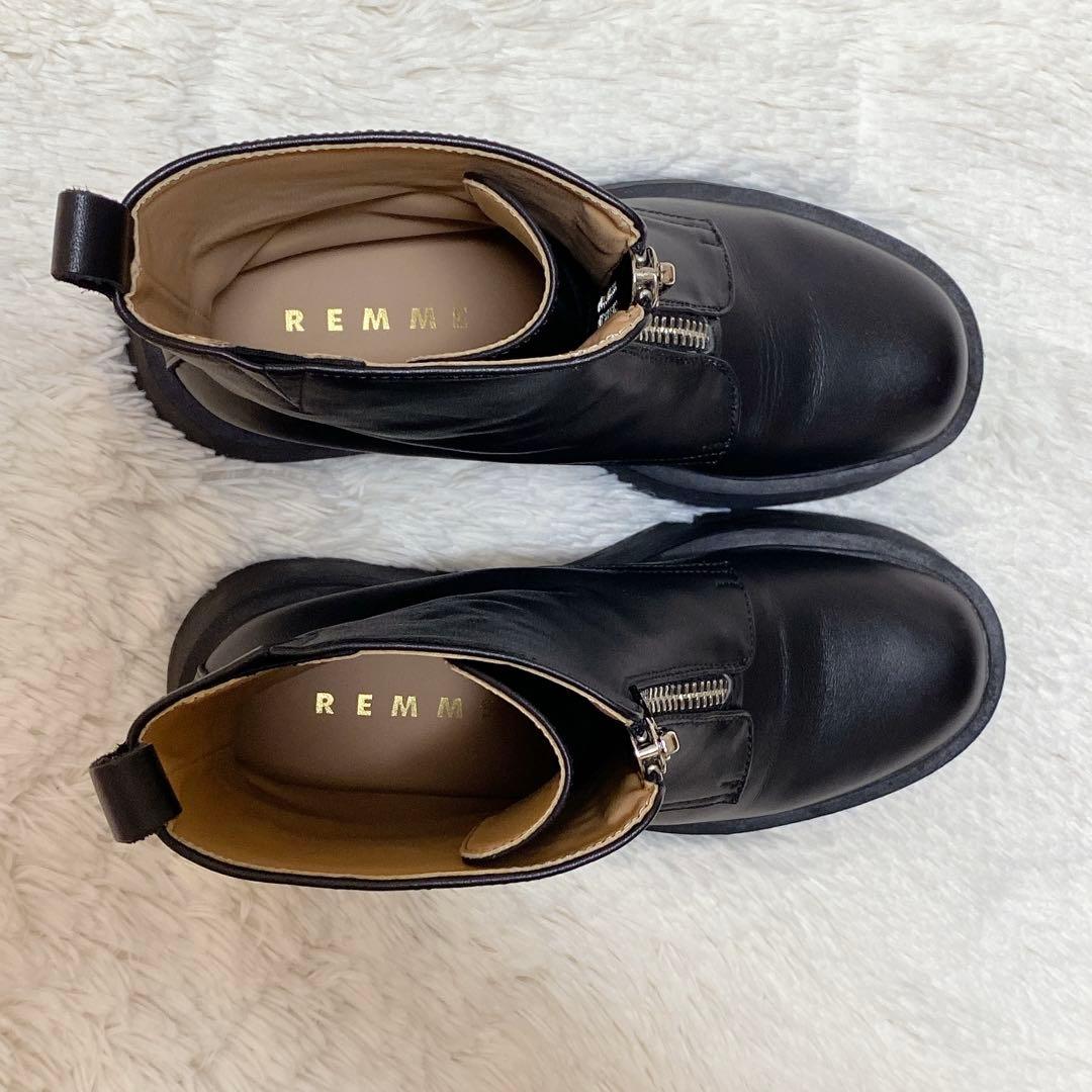 美品✨箱付き REMME レメ センタージップショートブーツ 厚底 2024年