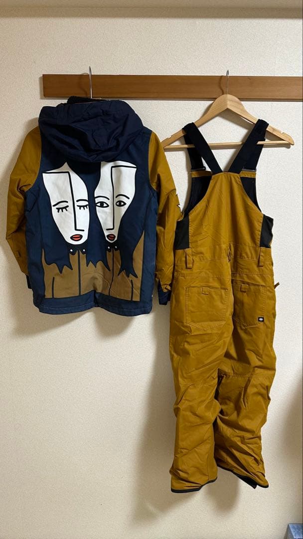 868スノーボードウェア(子ども用) ブラウン/ネイビー　Mサイズ/140cm 楽天市場】ニーマ スキーウェア キッズ 幼児 ジュニア 子供 上下セット