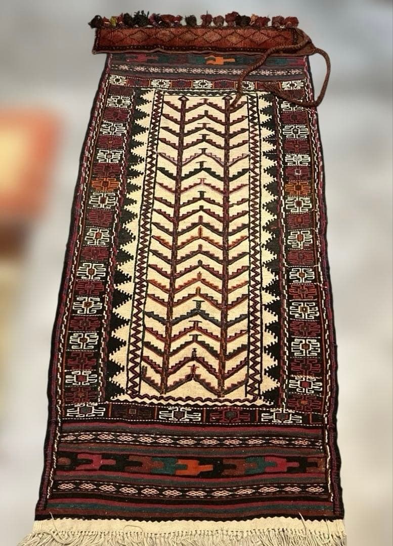 ア*ィ様 オールドキリム　手織りラグとラクダ飾りのセット ア*ィ様 オールドキリム 手織りラグとラクダ飾りのセット ア*ィ様